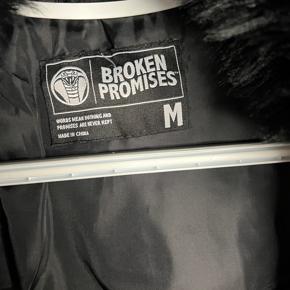 Broken Promises Black Faux Fur Jacket - Picture 2 of 4